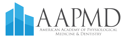 The image shows a logo with text that reads  AAMPD  above a stylized graphic resembling a building, accompanied by a website address  aapmd.org.