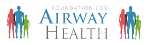 The image shows a logo with text that reads  AIRWAY HEALTH FOUNDATION FOR AIRWAY HEALTH  above a graphic of a person s face, accompanied by a tagline  EVERY BREATH MATTERS.  Below the graphic, there are silhouettes of people in various poses and colors, representing diversity. The logo has a clean design with a color scheme that includes blue, green, and red.